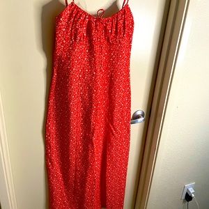 Sexy, Summer, Red Zara dress flower